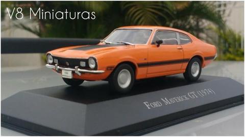 Miniatura Ford Maverick GT 1974 Coleção Carros Inesquecíveis do Brasil