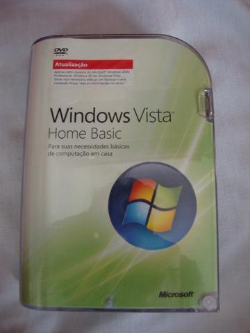 CD de atualização do windows vista home basic, original, seminovo
