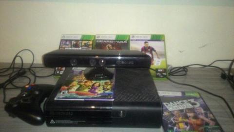 Xbox 360 Slim 4gb Kinect + Gta V, Fifa 15 e Gears of war