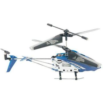 Mini Helicóptero 3,5 Canais azul Com Controle Remoto