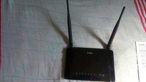 Modem roteador D-link ADSL2 + wireless N300