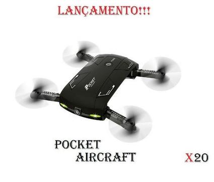 X20 Mini Drone de Bolso Dobrável RC - BNF - Preto