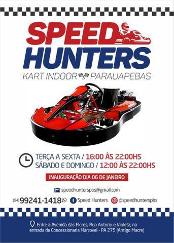 Locação de kart indoor Speed Hunters Parauapebas