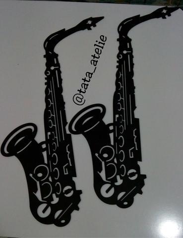 Aplique de parede saxofone