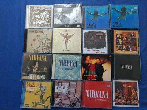 Nirvana. coleção completa da banda Nirvana. cds,dvd,discos e livros