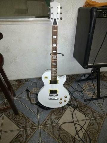 Troco ou vendo guitarra Les Paul branca