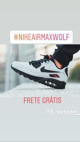 Nike Air max 90 Wolf Grey Leather Promoção