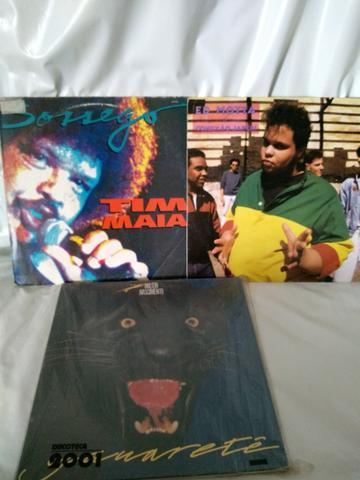 3LPs - Tim Maia, Ed Mota e Milton Nascimento