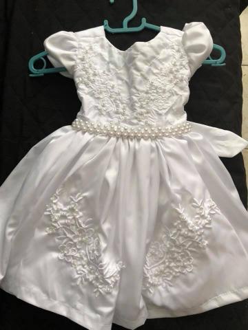 Vestido Infantil para batizado, daminha, aniversário