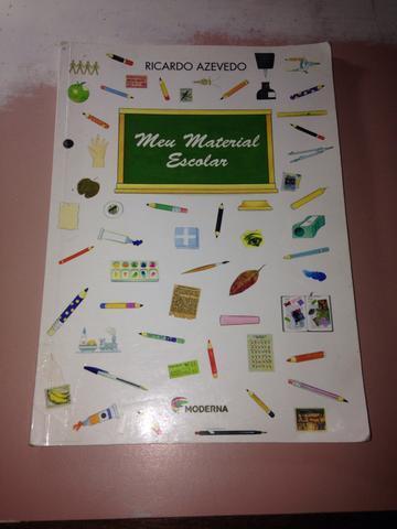 Livro Meu Material Escolar Ed. Moderna Ricardo Azevedo usado R$17