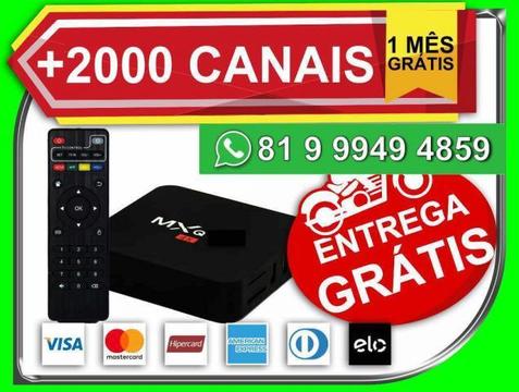 TV box android MXq-4k memoria 1giga ram 8gigas ron-Novo Entrega Grátis