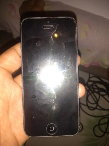 Iphone 5 16 gigas preto e cinza aceito trocas