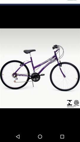 Bicicleta Fischer Runner SX New Aro 26 Feminina Freio Manual - Violeta - Nunca Usada