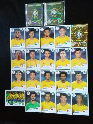 Kit de Figurinhas Brasil Copa 2018 Página Inteira do Brasil