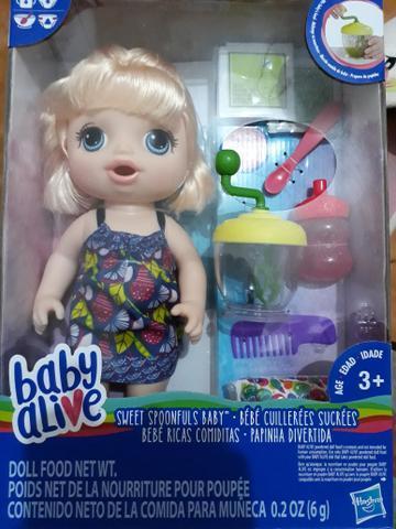 Baby alive lançamento papinha divertida nova na caixa valor promocional