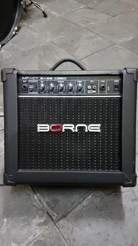 Amplificador Impact bass cb60 Borne usado, caixa de baixo