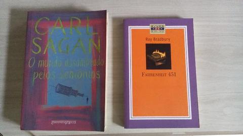 Livros Diversos = Carl Sagan e Ray Bradbury