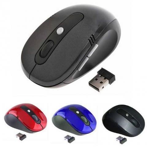 Mouse Sem Fio 2.4 Ghz Wireless Usb Alcance 10m Tab