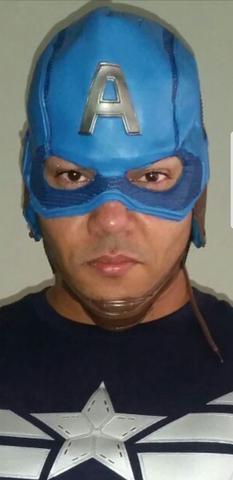 Máscara capitão América latex