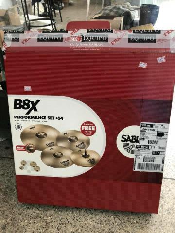 Kit de pratos para bateria Sabian B8X, 14, 14, 16, 20, novo, Promoção