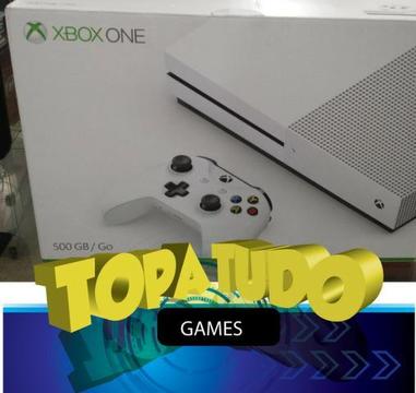 Xbox One S Branco 500gb + Jogo Lacrado Em Bh No Maleta Microsoft Original