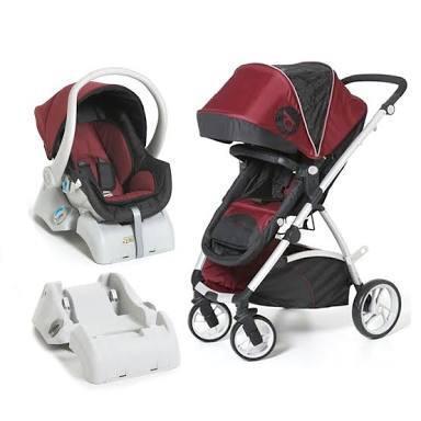 Vendo carrinho Dzieco MALY 3 em 1 + bebê conforto + base p/ carro