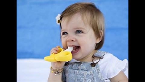 Último dia RS 20,00 Mordedor Banana Escova Criança Bebe Infantil Ambientalmente