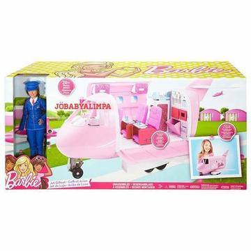 Boneca Barbie Pilota Avião Helicóptero Mattel 20 Peças