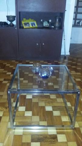 Mesa de vidro de centro