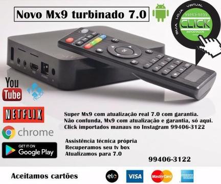 Novo Mx9 4k (Android Atualizado de verdade) - Smart Tv Entrego e aceito cartão - Leia