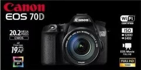 Câmera Canon 70D