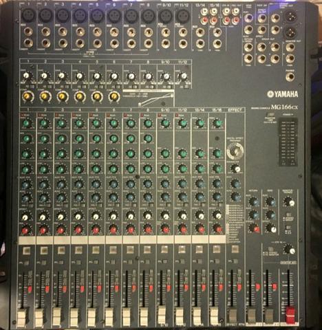 Mesa de som (mixer) Yamaha mg116cx