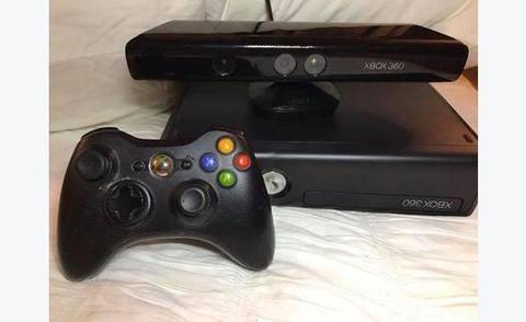 Xbox 360 4GB + Kinect + Controle Microsoft (Destravado) + 6 jogos