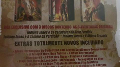 Coleção de DVDs Indiana Jones