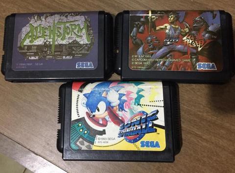 Lote Cartuchos Originais Japoneses Mega Drive
