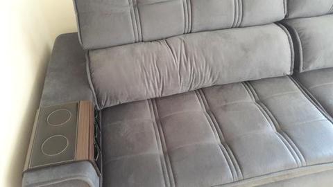 Vendo sofá grande de 4 lugares com pouco uso