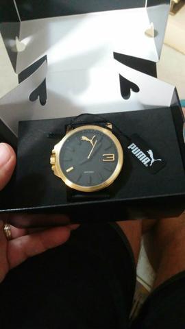 Relógio Puma pulseira Silicone cx aço
