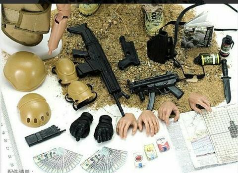 Boneco Soldado Militar Swat Força Especial Policia Americana
