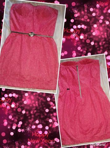 Vestido festa Dal Belli rosa tamanho G