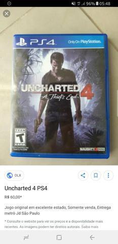 Jogo PS4 Uncharted 4 Venda ou Troca