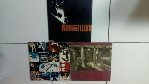 3 discos de vinil U2