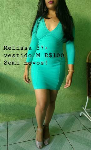 Vendo combo, vestido+Melissa 37 duas opções de vestidos! $100