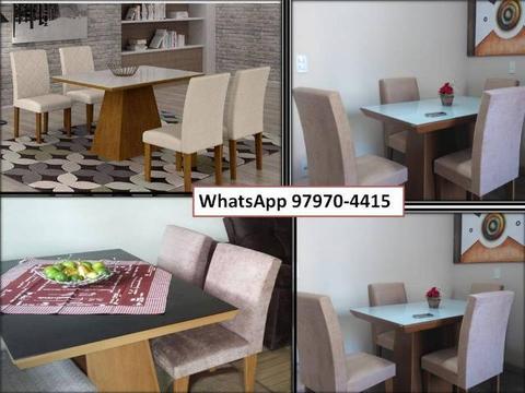 Mesa de jantar 4 cadeiras-veja cores e modelos chame97970-4415 e confira!