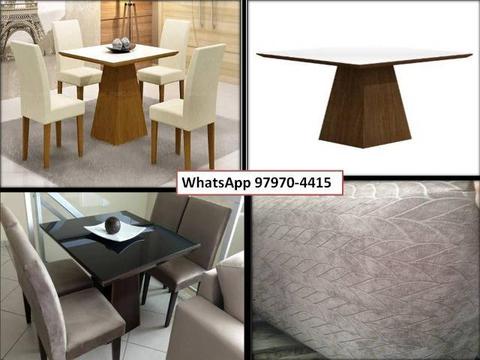 Mesa de jantar com 4 cadeiras - veja modelos e cores chame 97970-4415 Móveis em Geral!!