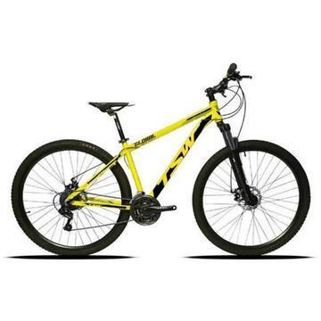 Bicicleta TSW Aro 29 Suspensão c/ Trava 24V Câmbio Shimano Freio Hidráulico