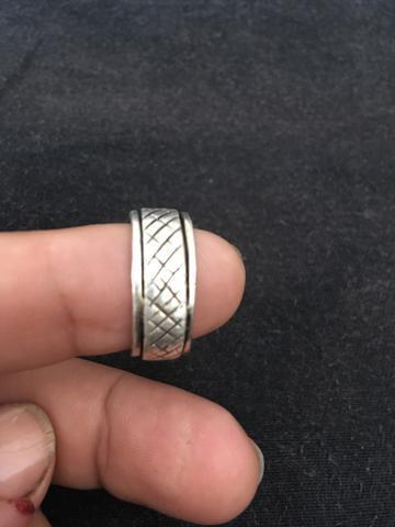 Cordão e anel de prata