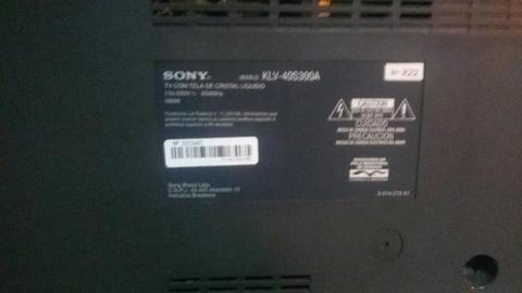 Vendo TV Sony 40 polegadas