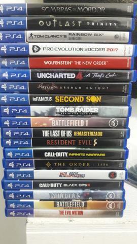 Lote de 21 jogos ps4
