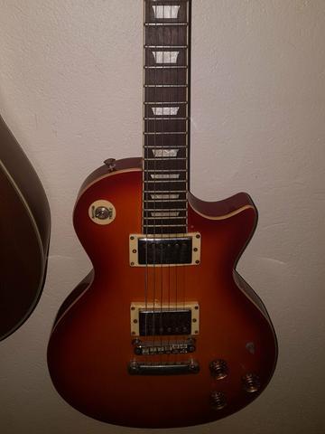 Guitarra Les paul c/ cabo,capa e pedal