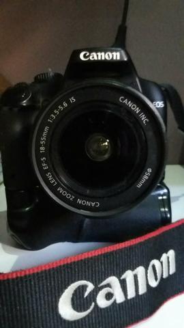 Câmera profissional Canon xs 1000+grip de bateria +lente